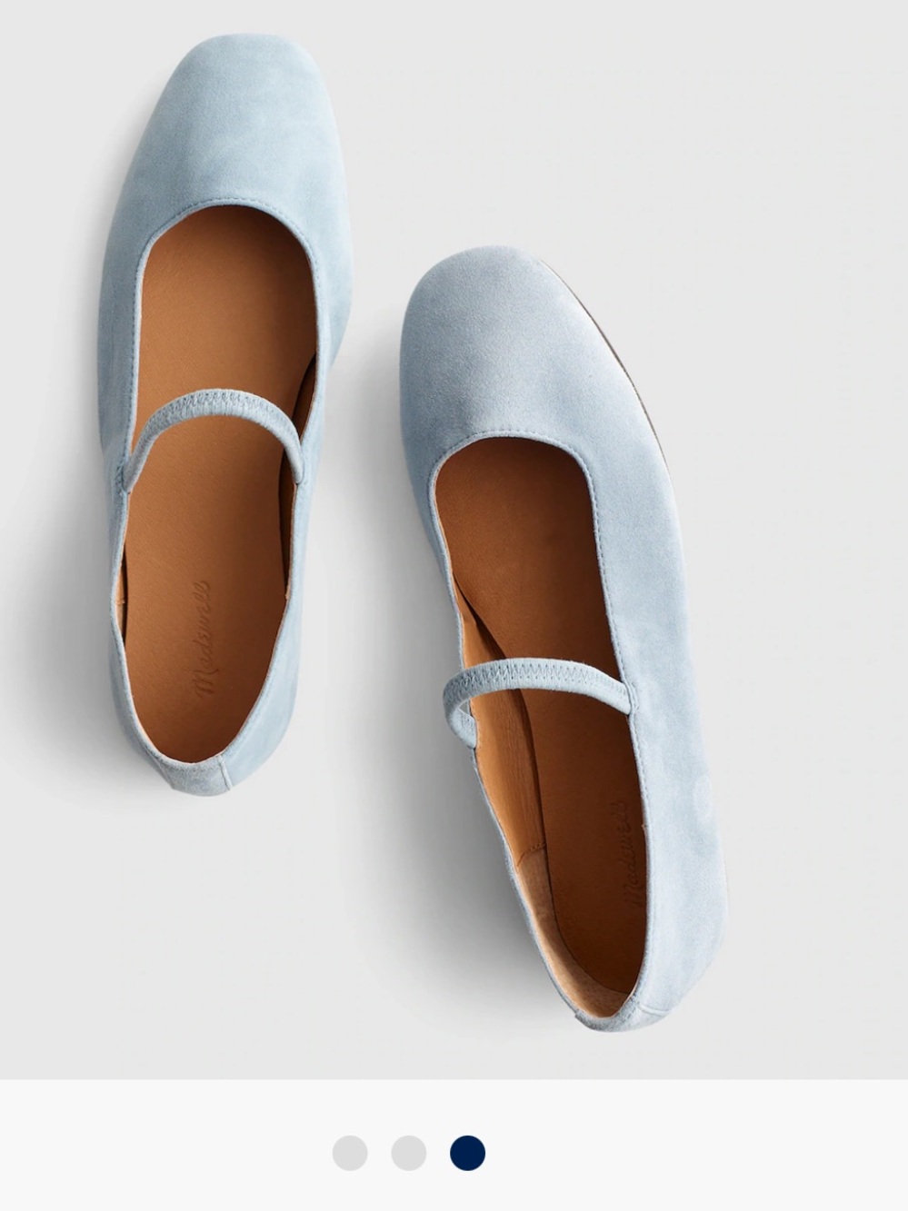 BRAND NEW WITH BOX Madewell Serene Light Blue Mary Jane Flats US 8